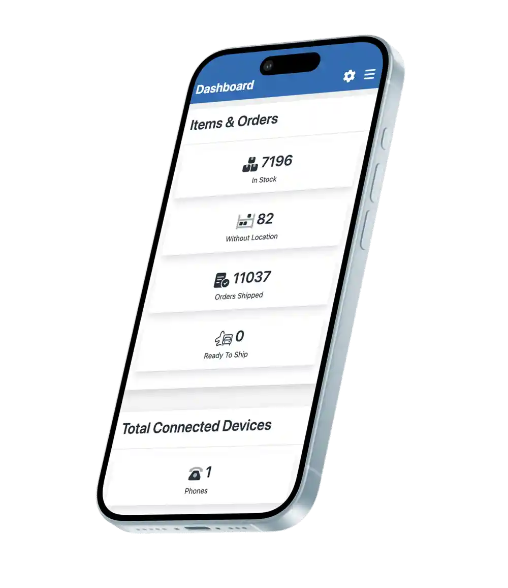 View items & orders from your dashboard on the app