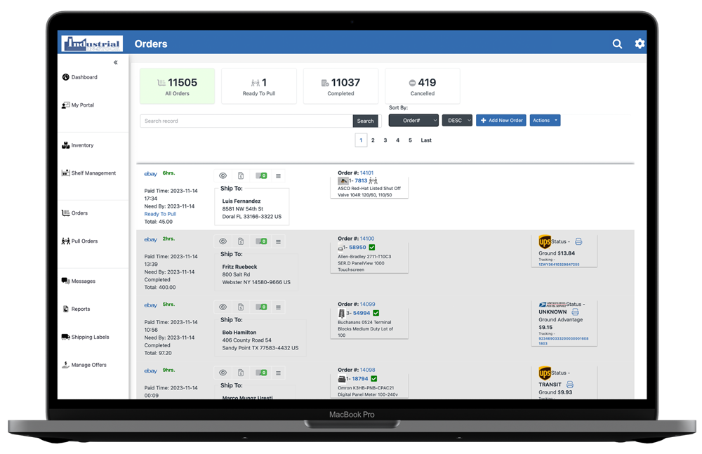 View all orders on your dashboard